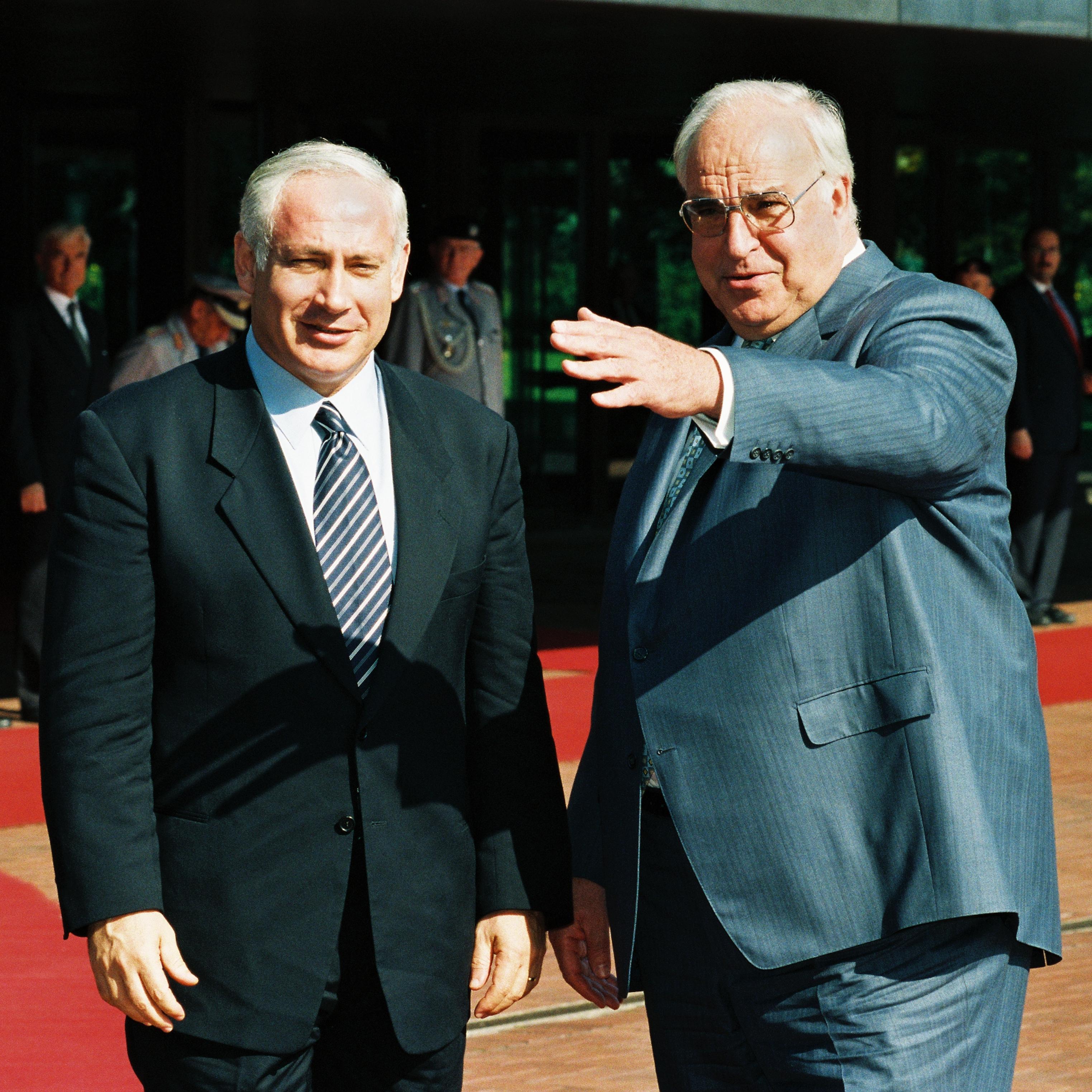 Helmut Kohl und Benjamin Netanjahu